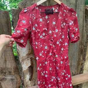 Floral Reformation mini dress,